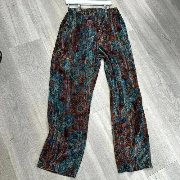 DIXIE - CHENILLE PATTERNED TROUSERS - MULTICOLOR size Med - Picture 2 of 9